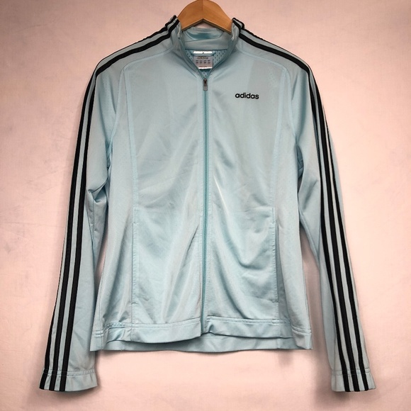 Adidas Track Jacket Light Blue sz M - Picture 1 of 4